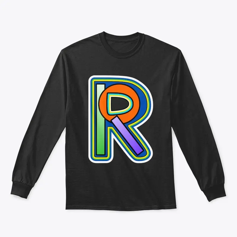 Letter R Circle And Two Rectangles