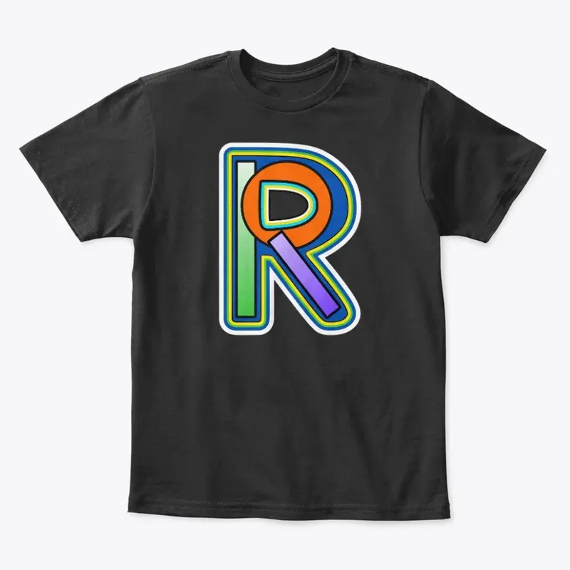 Letter R Circle And Two Rectangles