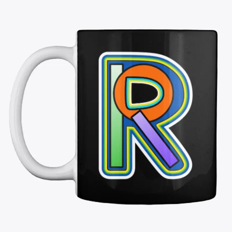 Letter R Circle And Two Rectangles