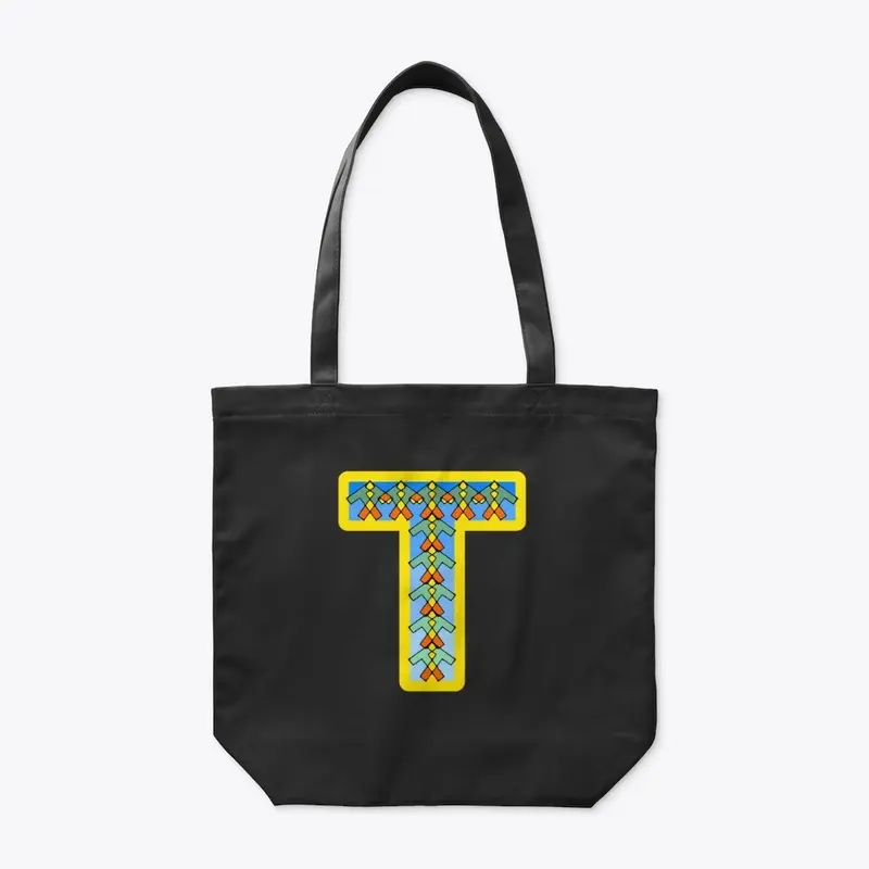 Letter T With Little Tilted Ts