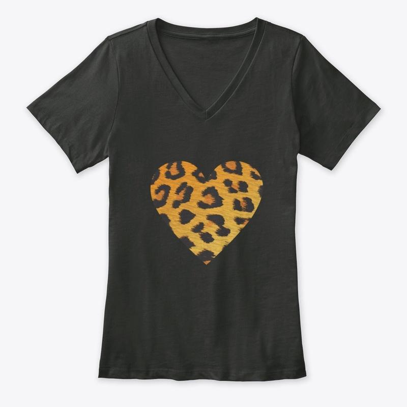 Heart Leopard Print