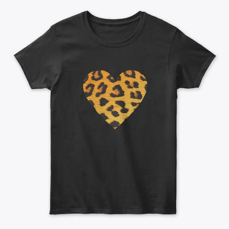 Heart Leopard Print