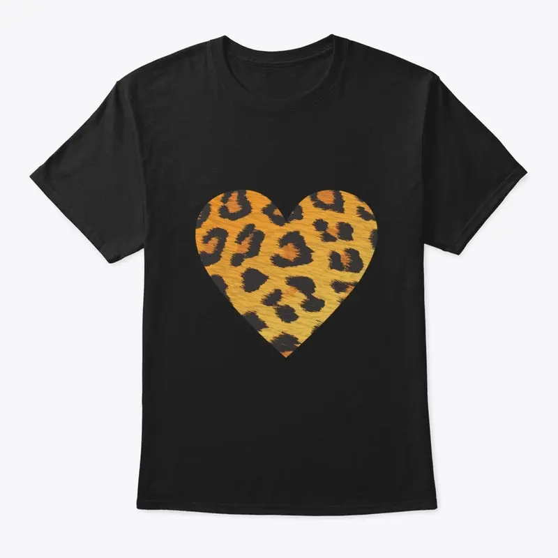 Heart Leopard Print