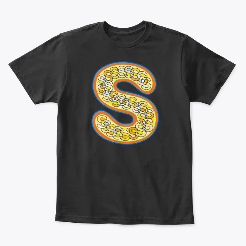 Letter S Yellow And Orange