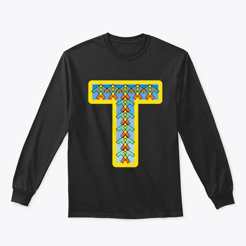 Letter T With Little Tilted Ts