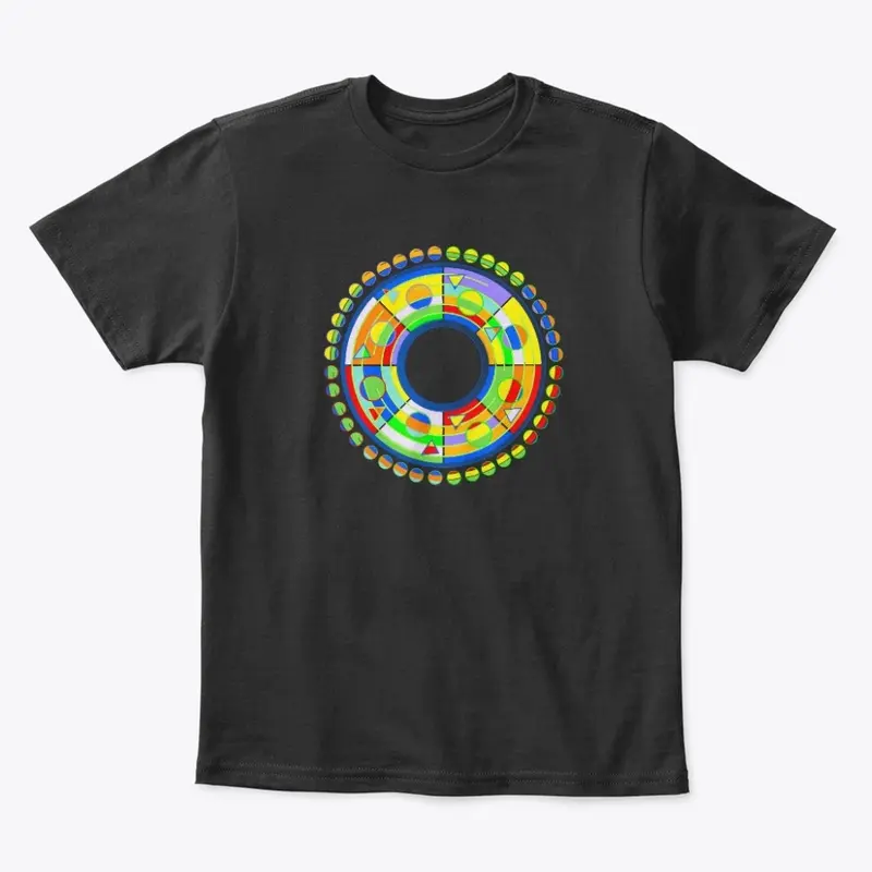 Letter O Colorful Circle Donut